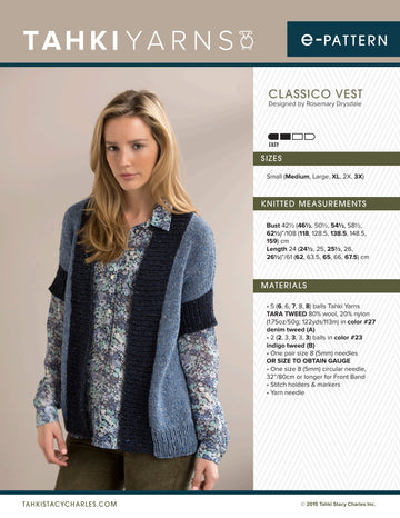 Tahki Yarns Classico Vest PDF