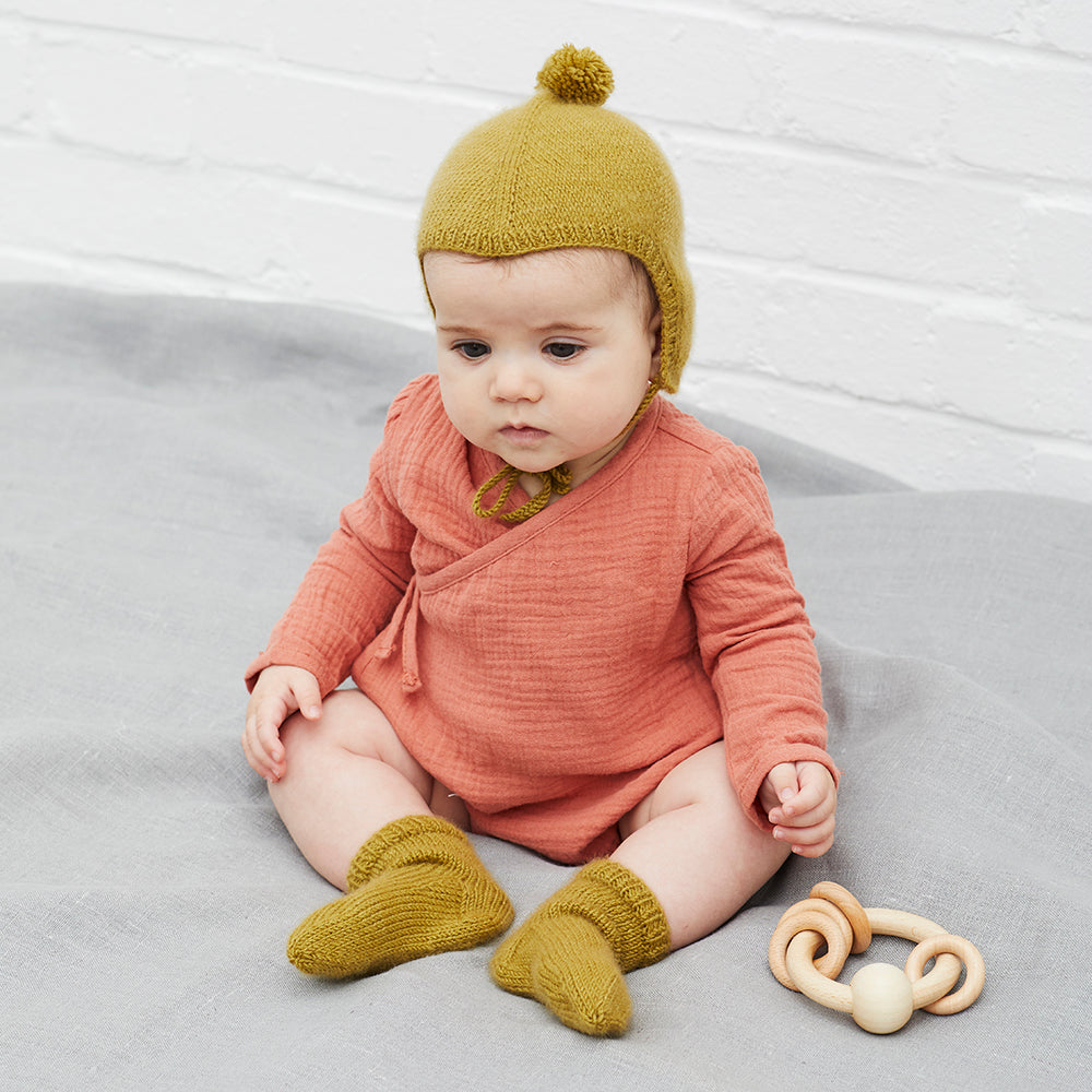 Debbie Bliss Lyra Bonnet & Socks Knitting Pattern