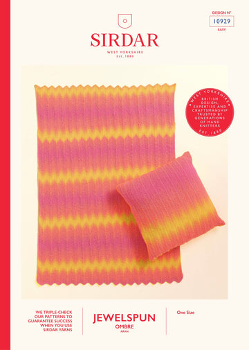 Rippling Colour Sofa Set in Sirdar Jewelspun Ombre - 10929 PDF