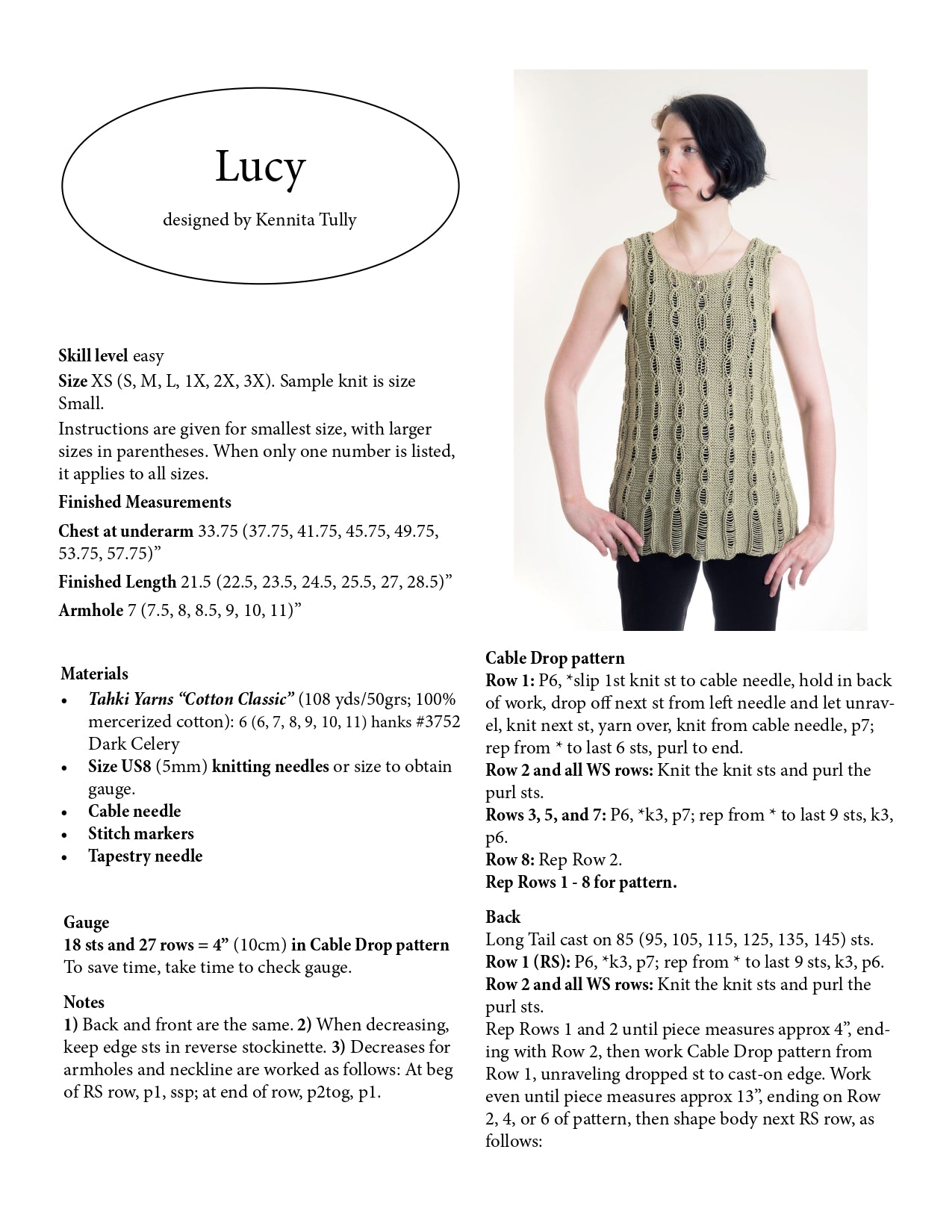 Wildflowerknits Lucy Jumper Knitting Pattern