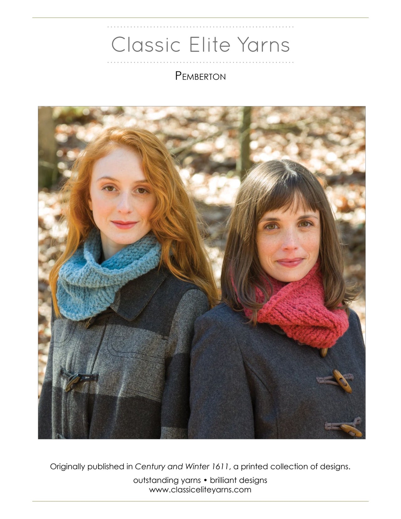 Classic Elite Yarns Pemberton Cowl Knitting Pattern