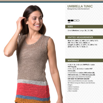 Tahki Yarns Umbrella Tunic Knitting Pattern