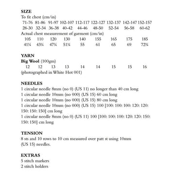 Jumper in Rowan Big Wool - RTP008-00007-ENP - PDF