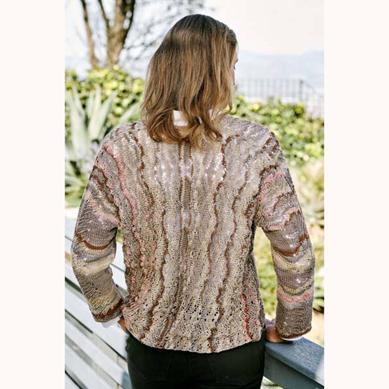 Trendsetter Yarns D Celebrate Side to Side Chevron Cardigan