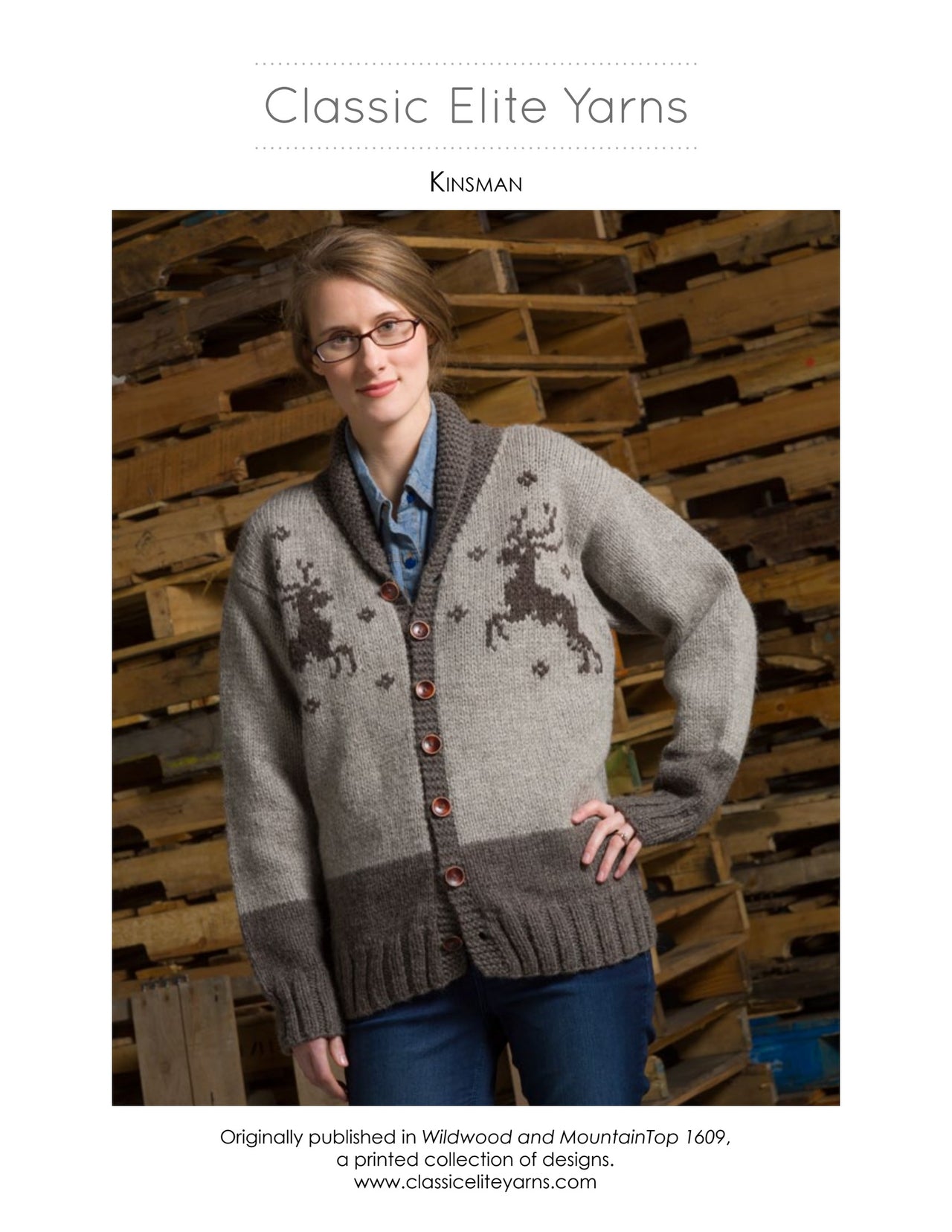 Classic Elite Yarns Kinsman Cardigan Knitting Pattern