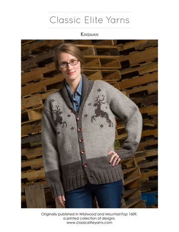 Classic Elite Yarns Kinsman Cardigan Knitting Pattern