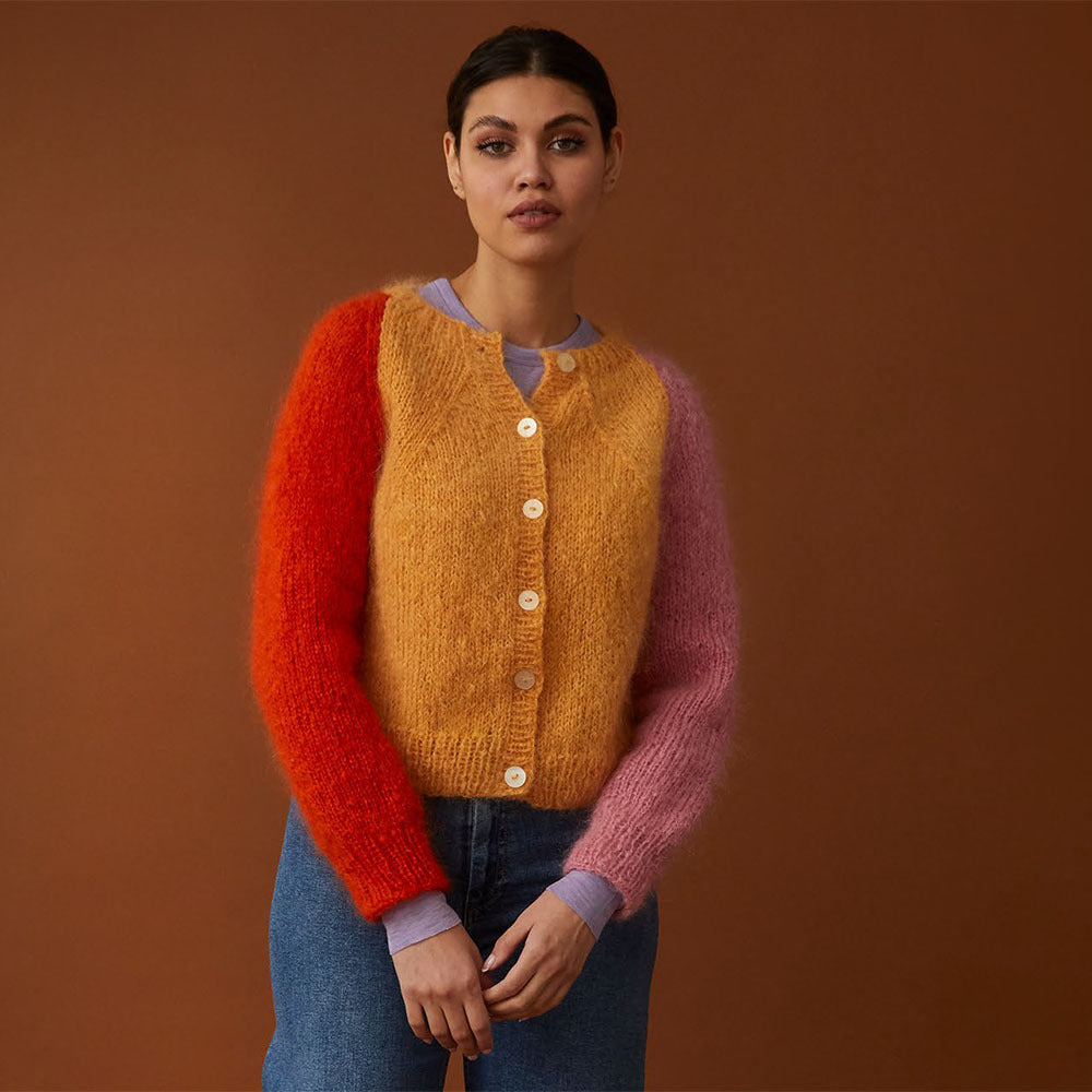 Debbie Bliss Three Colour Cardigan Knitting Pattern
