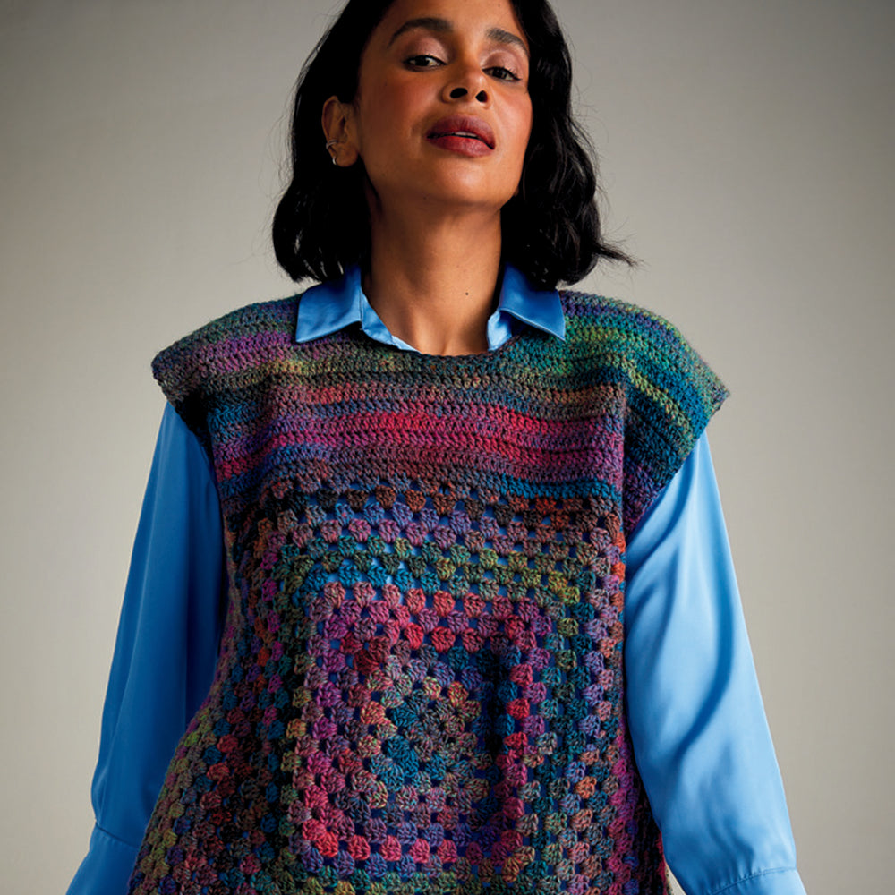 Sirdar Twilight Terrace Tabard Cape Crochet Pattern