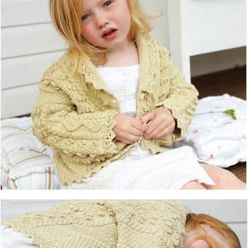 Debbie Bliss Lace Edged Cardigan Knitting Pattern