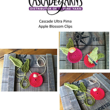 Apple Blossom Clips Accessory Crochet Pattern