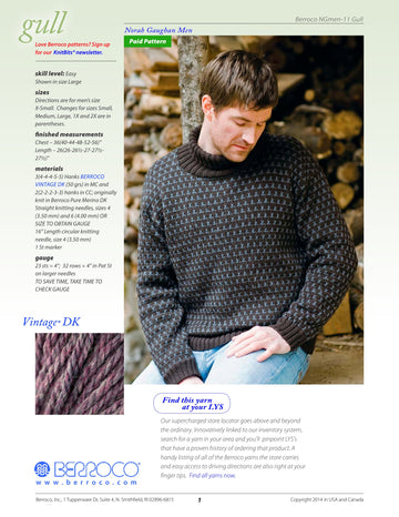 Berroco Gull Jumper Knitting Pattern