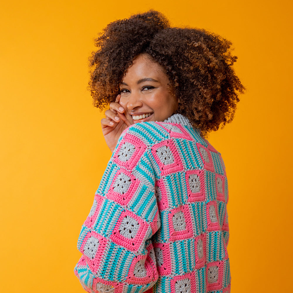 Paintbox Yarns Bold Block Sweater Crochet Pattern