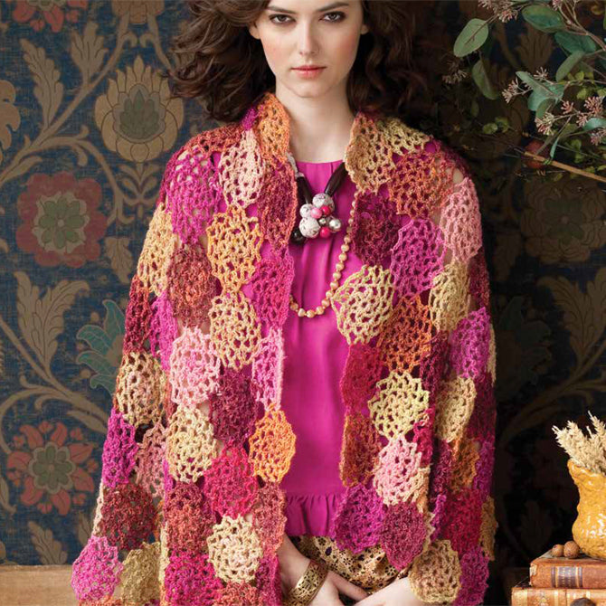 Noro Chrysanthemum Shawl Crochet Pattern