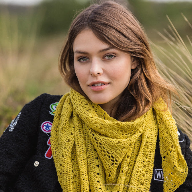Lana Grossa Crochet Shawl Pattern