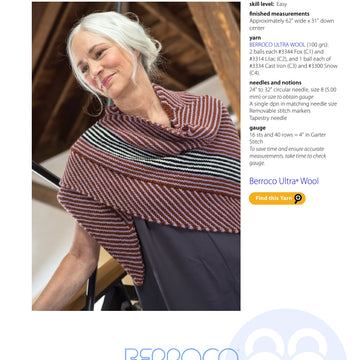 Berroco Shawl in the Key of G