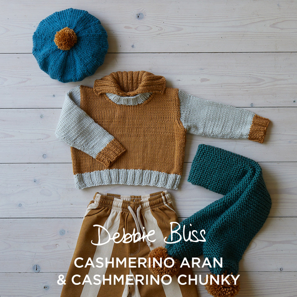 Debbie Bliss Wren Sweater, Scarf and Beret Set Knitting