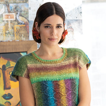 Noro Two-Direction Ripple Top Jumper Knitting Pattern