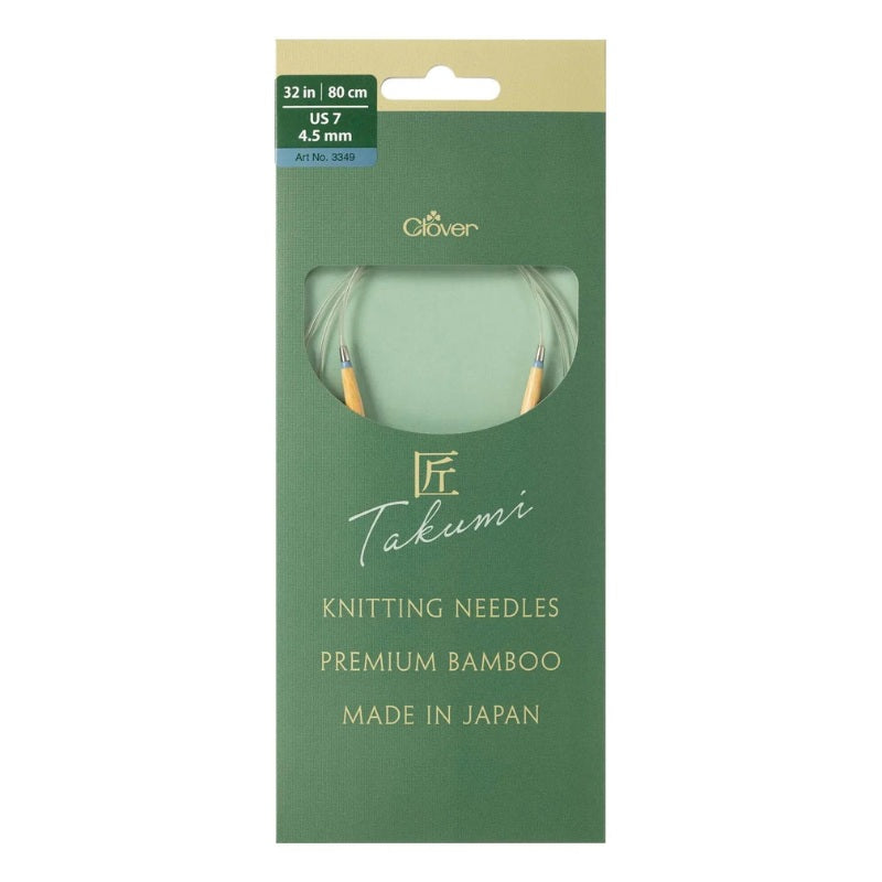 Clover 32" PRO Takumi Bamboo Circular Knitting Needles