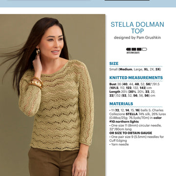 Stacy Charles Fine Yarns Stella Dolman Top PDF