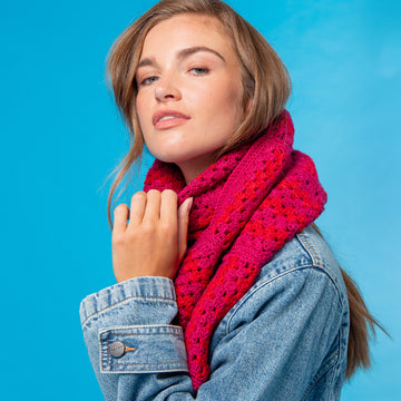 Paintbox Yarns Giddy Granny Stitch Scarf PDF (Free)