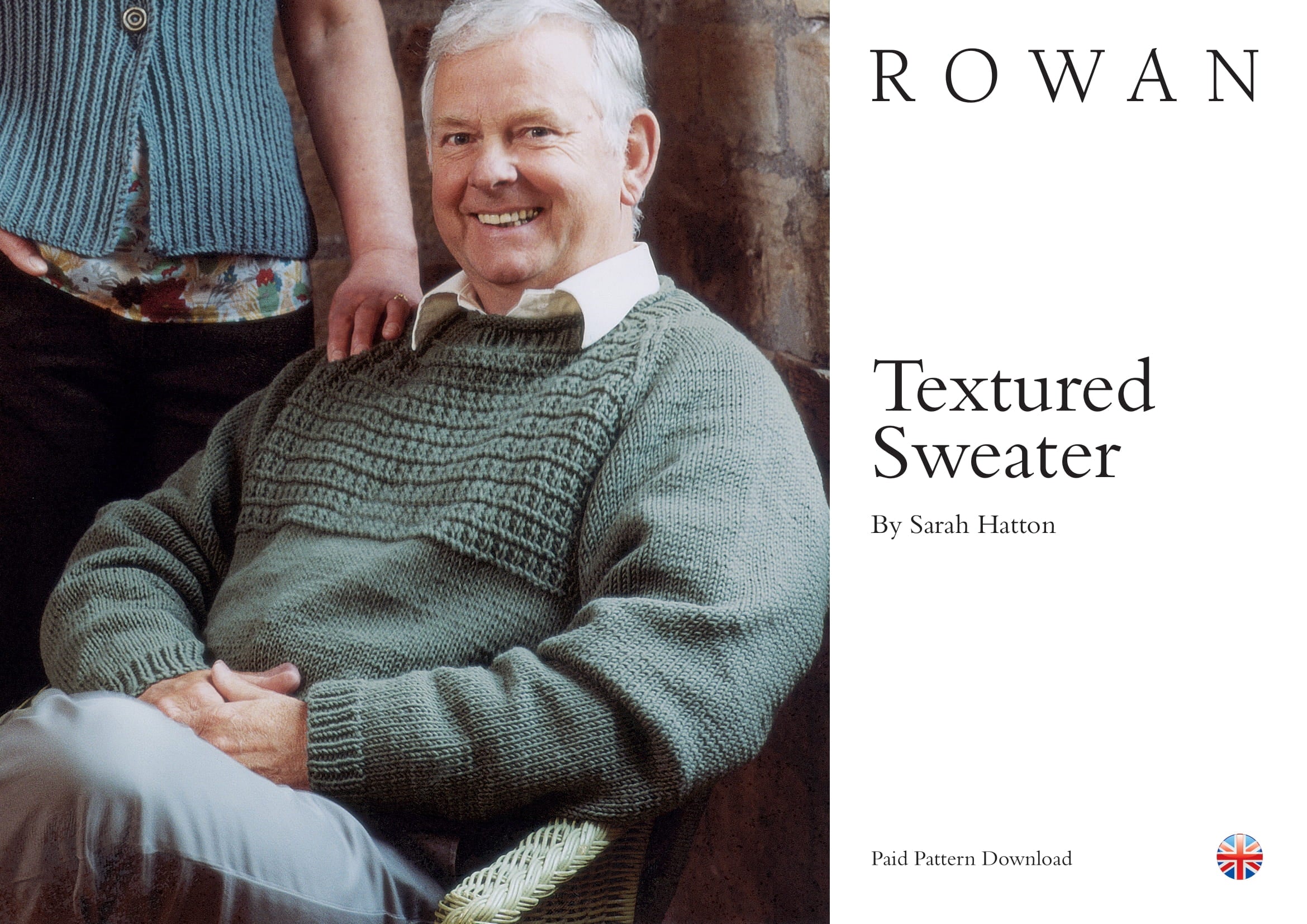 Rowan Textured Sweater Jumper Knitting Pattern