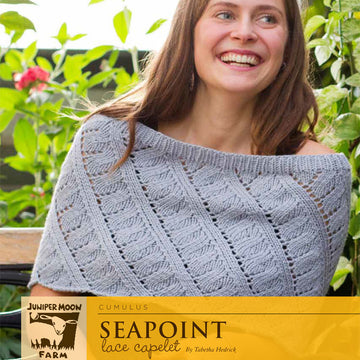 Seapoint Lace Capelet in Juniper Moon Cumulus - J31-02 - PDF