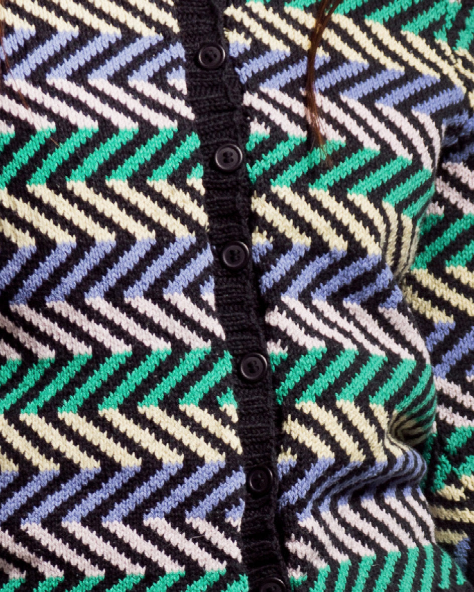 MillaMia Blaze Fair Isle Cardigan Knitting Pattern