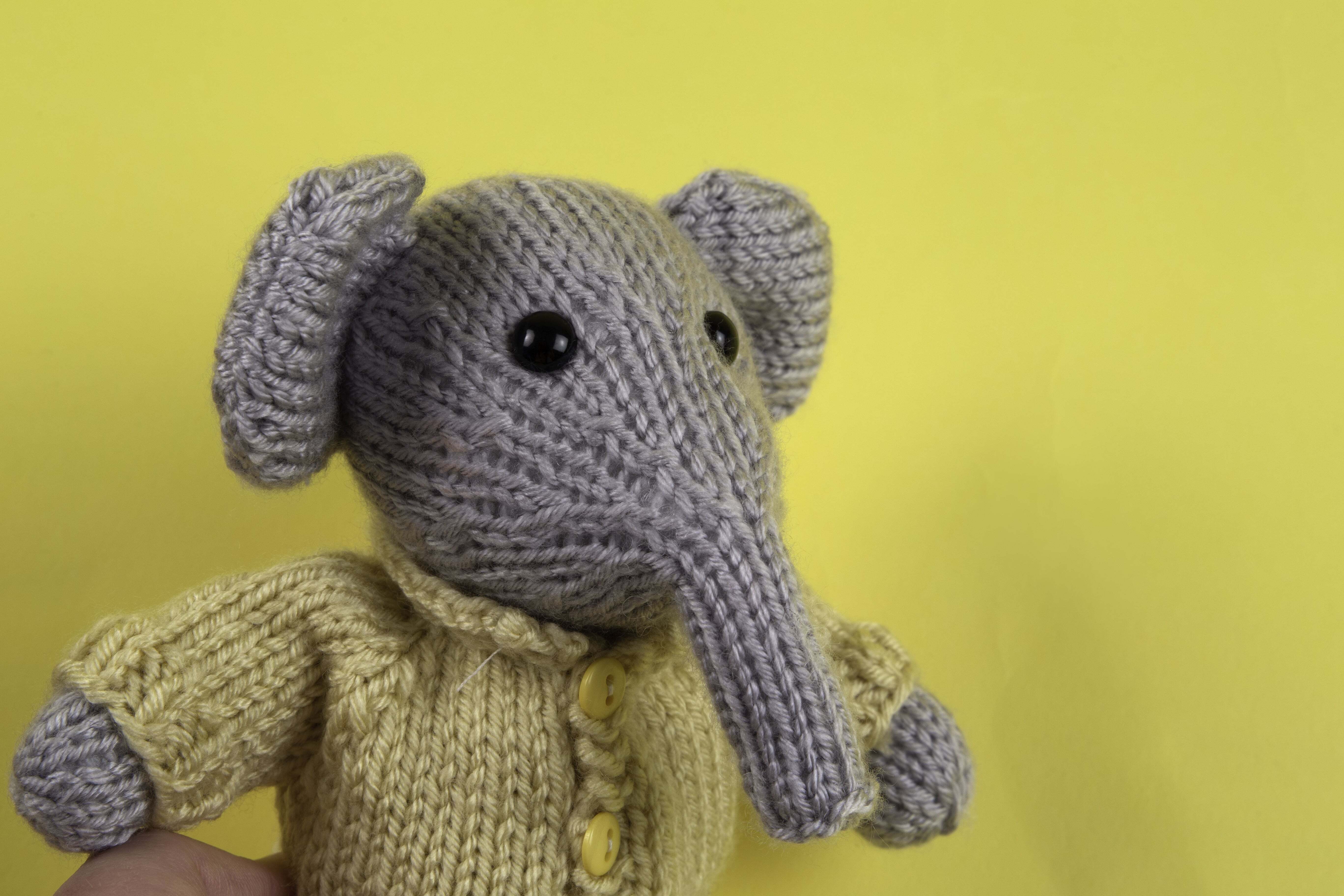 Deramores Elephant Deramores Studio DK Toy Knitting Pattern