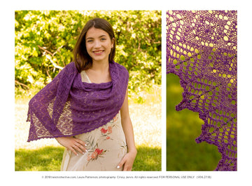 Twist Collective Bellflower Wrap Knitting Pattern