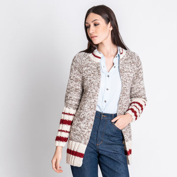 Blue Sky Fibers Hood River Cardigan Knitting Pattern