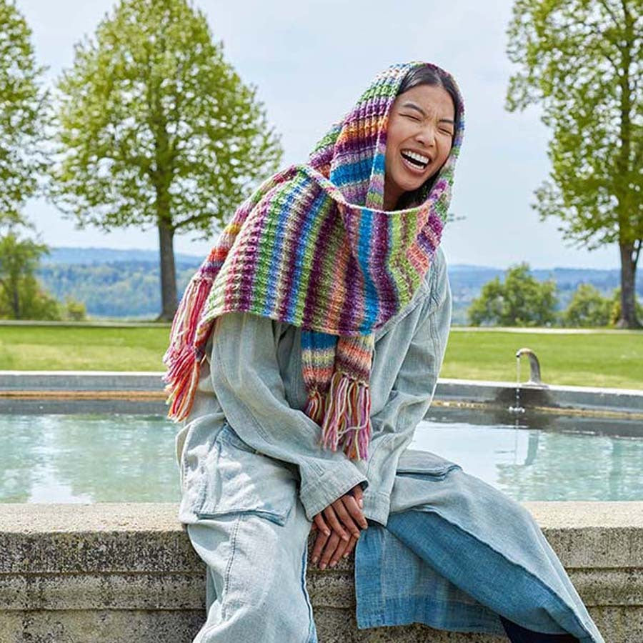 Lang PTO45-08 Scarf Knitting Pattern