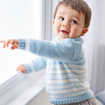 Sirdar Round Neck Cardigan and Pullover in Snuggly 100% Merino