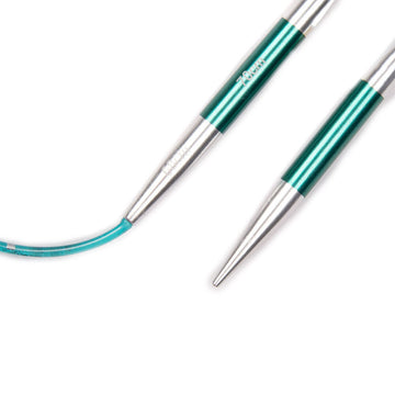 KnitPro Smartstix Green Fixed Circular Needles 32" (1 Pair)