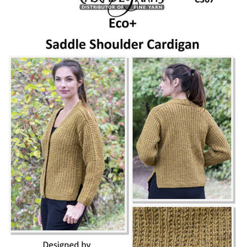 Cascade Yarns C Saddle Shoulder Cardigan Knitting Pattern