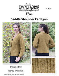 Cascade Yarns C Saddle Shoulder Cardigan Knitting Pattern