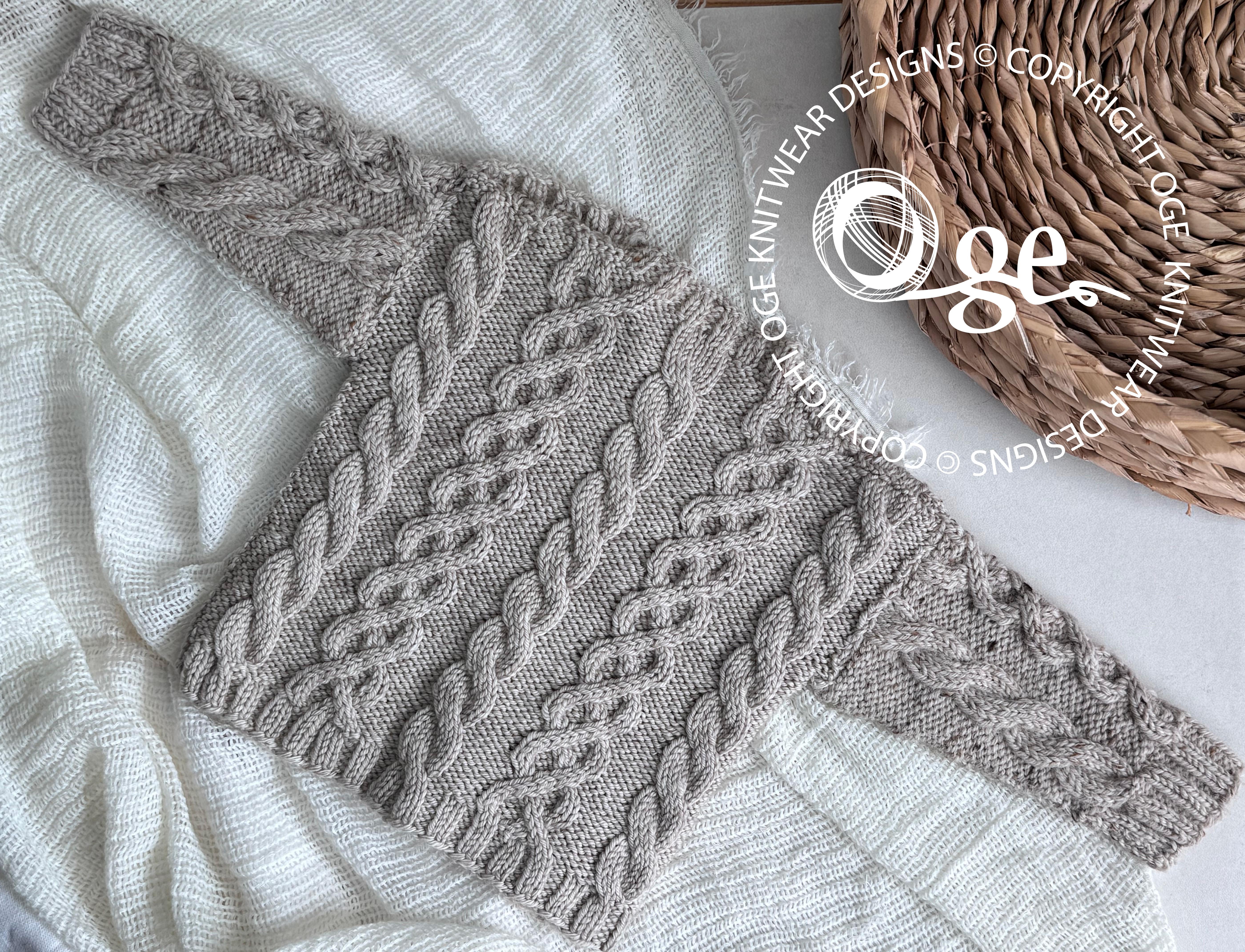 Niven Cable Sweater and Hat - P232