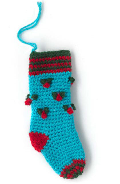 Paintbox Yarns Holly Stocking Crochet Pattern