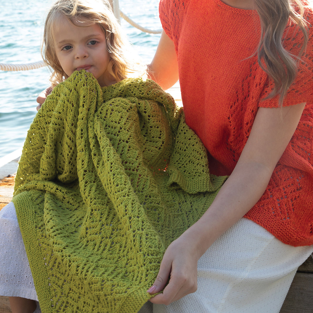 Jody Long JLH Daisy Blanket Knitting Pattern