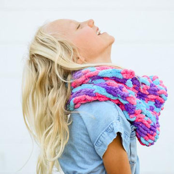 Learn to Finger Knit Cowl