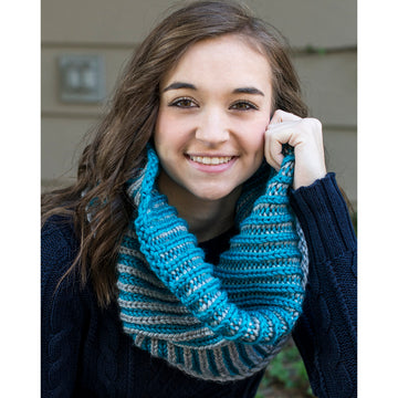 Cascade Yarns C Beginner Brioche Cowl Knitting Pattern