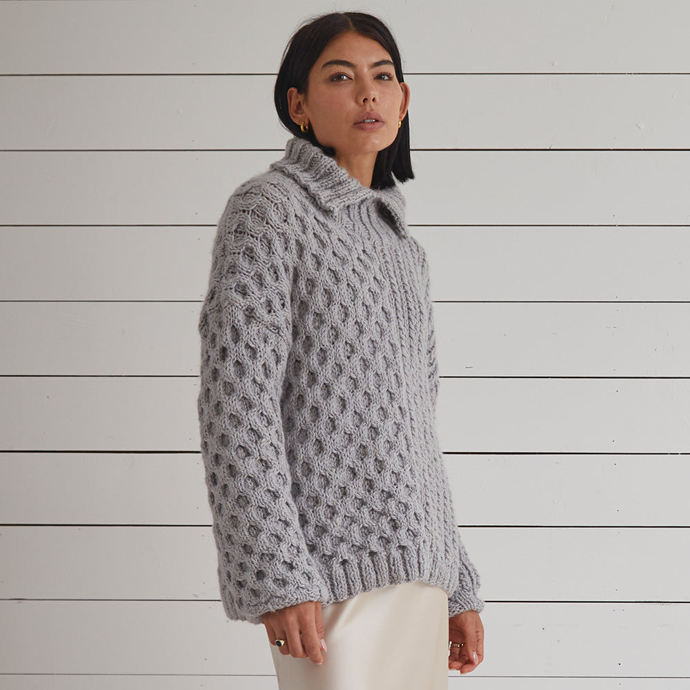 Debbie Bliss Aurelia Textured Sweater Knitting Pattern