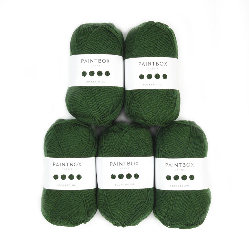 Paintbox Yarns Socks Solids 5 Ball Value Pack Yarn - Wool 4 Ply