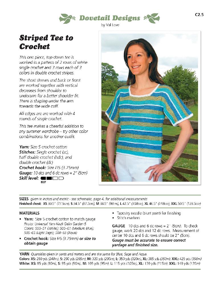 Striped Tee to Crochet