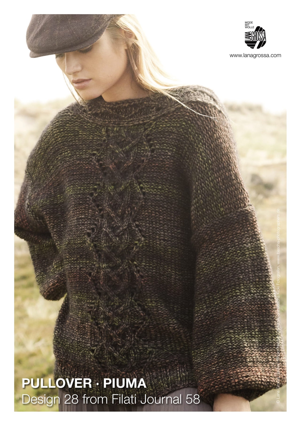 Lana Grossa 28 Pullover Jumper Knitting Pattern