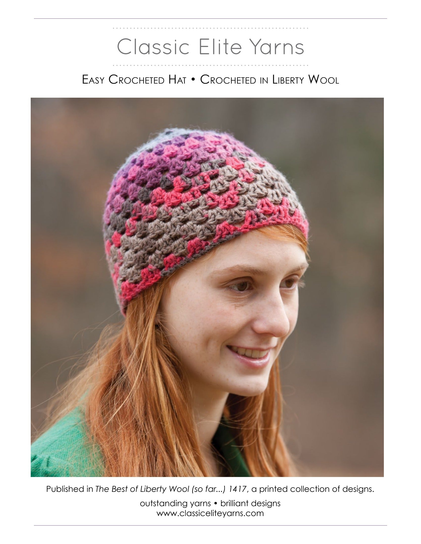 Classic Elite Yarns Easy Crochet Hat Pattern