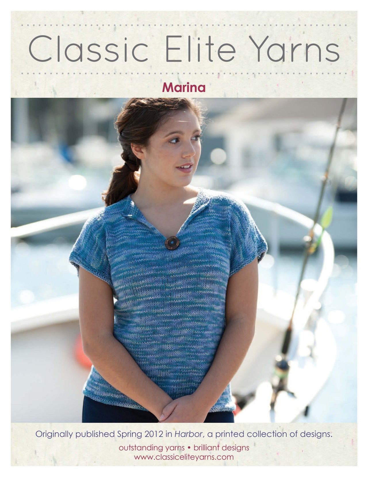 Classic Elite Yarns Marina Jumper Knitting Pattern
