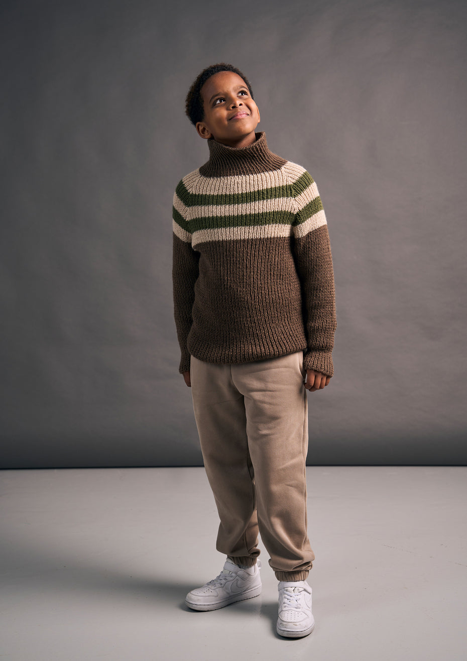 Pinstripe Sweater Jumper Knitting Pattern