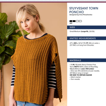 Stacy Charles Fine Yarns Stuyvesant Town Poncho Knitting