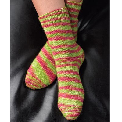 Valley Yarns B Basic Toe-Up Socks Knitting Pattern