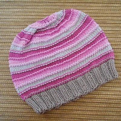 Tahki Yarns Striped Hoodie & Hat Knitting Pattern